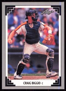 1991 Donruss Leaf Previews Craig Biggio Houston Astros #4