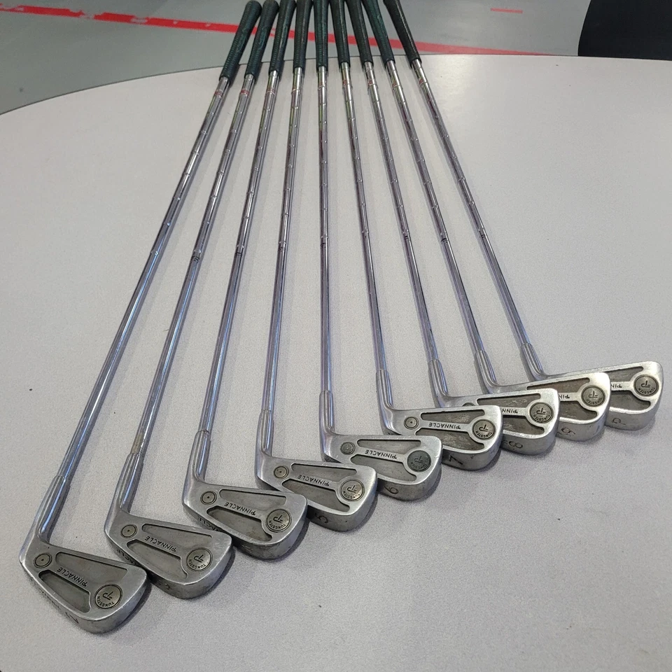 Acushnet Pinnacle Iron Set Right Hand Steel Shaft 2-9 Irons With Pitching Wedge  - Image 1 of 4
