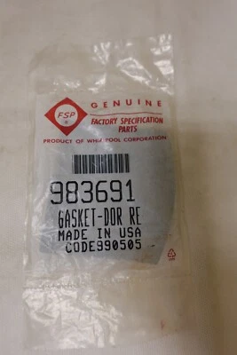 Junta de puerta dispensador de refrigerador FSP Whirlpool conducto de hielo 983691 Foto 1 de 4