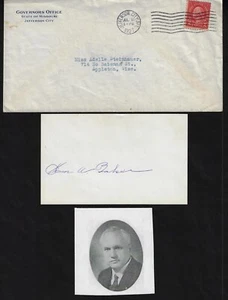 US 1927 GOVERNOR OF MISSOURI SAM A BAKER AUTOGRAPH & OFFICIAL STATE OF MISSOURI - Picture 1 of 1