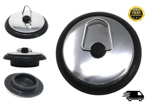 40mm Chrome Rubber Bath Sink Stopper Drain Replacement Plug Kitchen Bathroom.. - Picture 1 of 7