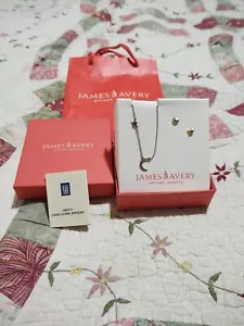 James Avery 925 Sterling Silver Shoot for the Moon Star Necklace Earring Set - Picture 1 of 6