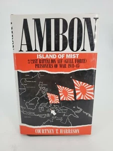 Ambon Island of Mist Courtney Harrison1998 Signed 1st Edition Hardcover WW2 - Foto 1 di 12