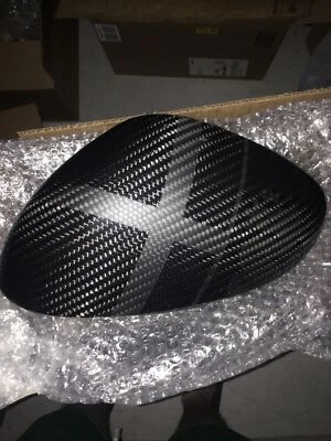 Nuevo 2x Cubierta de espejo de fibra de carbono real solo lado del conductor alfa romeo giulia Foto 1 de 3