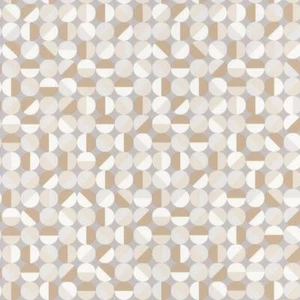 100141013 - Spaces Geometric Circular Beige Casadeco Wallpaper - Picture 1 of 2