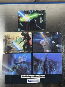 Set completo Star Wars Clone Wars Rise of the Bounty Hunters (5 carte movimento) - Foto 1 di 9