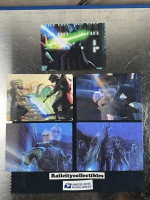 Star Wars Clone Wars Rise of the Bounty Hunters Complete Set (5 Motion Cards) - Image 1 of 4