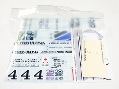 NEW KYOSHO ULTIMA '87 WC Body Clear + Decals WORLDS KU5 - Image 1 of 3