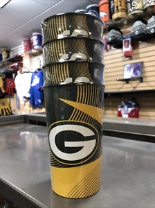 Green Bat Packers 4er Pack 22 Unzen Plastikbecher - Bild 1 von 2