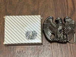 Mens Vintage Belt Buckle Avon Flying Eagle Bird Metal - Picture 1 of 2