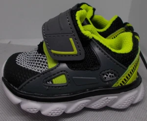 Garanimals Baby boy Sneakers green black grey white very good condition size 2 - Picture 1 of 3