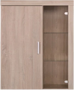 Regal Regalschrank Regalfächer 1d1w DAMIS mit LED-Beleuchtung Breite 90,5cm - Bild 1 von 4