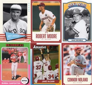 Arkansas Razorbacks 2024 Limited Edition Promo Baseball Cards - You Pick! - Picture 1 of 20