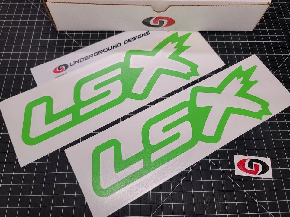 Calcomanías LSX (2 paquetes) pegatinas de ventana de contorno de carreras LS1 LS2 LS3 LS7 rendimiento Foto 1 de 1