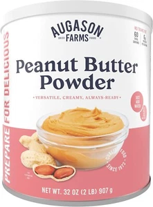 Augason Farms Peanut Butter Powder 4 Pound Pack of 2 - Picture 1 of 11