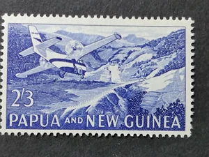 Papua New Guinea PNG Aircraft landing Tapini PNG 1961 2'3 MUH SG48 - Picture 1 of 3