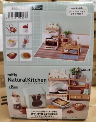 Re-Ment Miniatures Rabbit Miffy Natural Kitchen Kitchenware Full Set 8 items