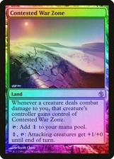 Contested War Zone FOIL Mirrodin Besieged PLD Land Rare MAGIC CARD ABUGames