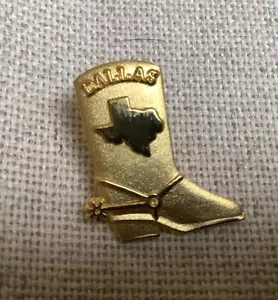 BPOE Elks 136a Convención Nacional 2000 Dallas Texas Bota Sombrero Solapa Pin Pinback - Imagen 1 de 2