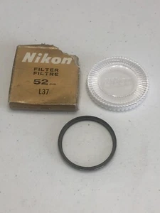 NIKON 52mm L37 UV filter , Genuine With Case And Box - Picture 1 of 8