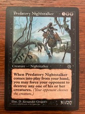 Predatory Nightstalker - Portal Second Age Magic - Magic The Gathering MTG