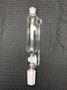 Lab Glass 125mL 19/22 29/42 Pressure Equalizing Addition Funnel 2mm Stpck B - Picture 1 of 6