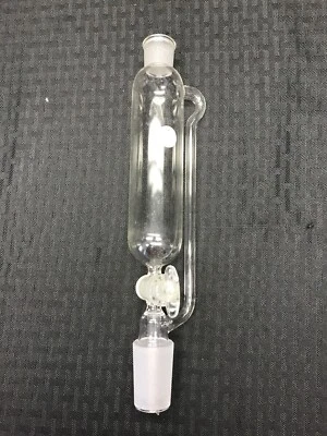 Lab Glass 125mL 19/22 29/42 Pressure Equalizing Addition Funnel 2mm Stpck B - Image 1 of 4