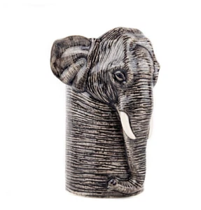 Medium Tall Vase Pot Ceramic Elephant Head Figurine Flower Kitchen Home Decor - Picture 1 of 5