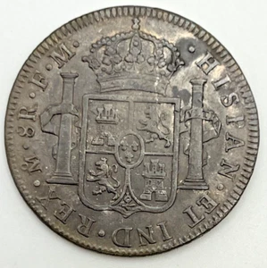 1796 FM Mexico 8 Reales Silver .903 KM#109 Charles IV New Spain Colonial Coinage - Picture 1 of 2