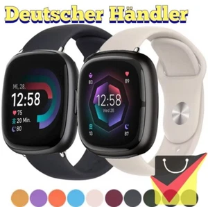 Silikon Sport Armband für Fitbit Versa 4 / 3 / Sense / Sense 2, Band,Watch Strap - Zdjęcie 1 z 43
