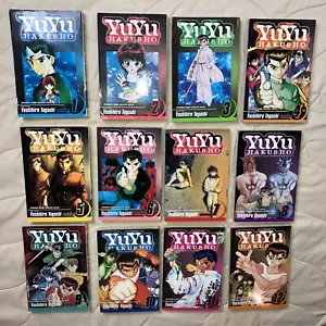 Yuyu Hakusho Series Paperback Lot 1 2 3 4 6 7 8 9 10 11 12 Manga Shonen Jump - Picture 1 of 16