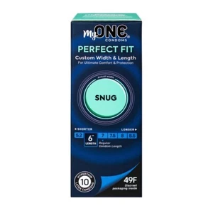 Paradise Products My One Snug 10 Count Premium Latex Condoms, New - Picture 1 of 1