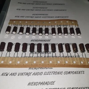 NOS ELNA RJJ 470uf 10V 105C 8x15mm LOW ESR caps FOR AUDIO! 25pcs! - Picture 1 of 3