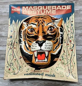 Halco Masquerade Costume With Ventilated Mask - Medium - Tiger RARE - Picture 1 of 7