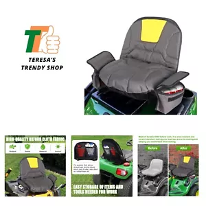 Riding Lawn Mower Seat Cover with Drink Pouch, Waterproof Tractor Seat Covers... - Picture 1 of 8