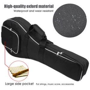 Mandolin Case Gig Bag Portable Handheld Thicken Oxford Cloth Dual Zippers - Picture 1 of 20
