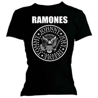 Camiseta ajustada con logotipo de banda de sello Ramones Foto 1 de 4