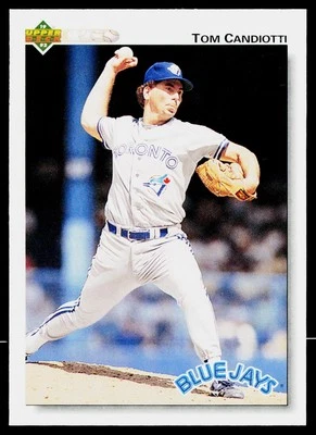 1992 Upper Deck Factory Set Gold Hologram #447 Tom Candiotti Toronto Blue Jays - Image 1 of 2
