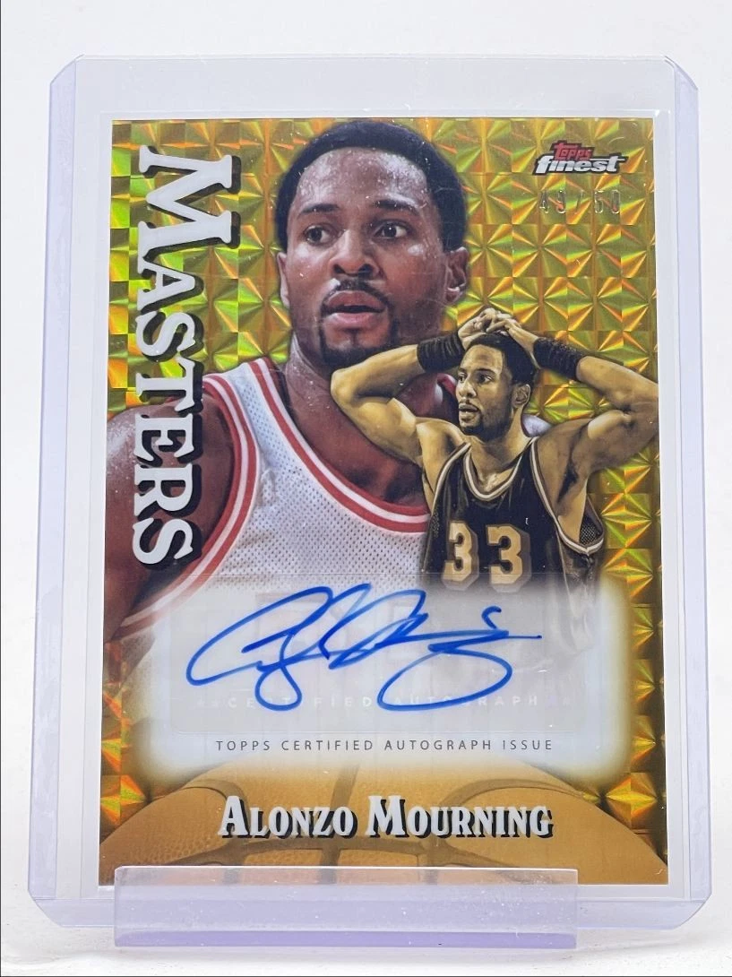 Alonzo Mourning Basketball Autographed Sports Trading Cards