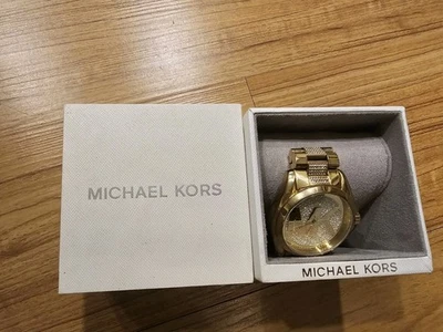Michael Kors Wrist Watch MK6487 Womens Gold Bradshaw 43mm Crystal Glitz - Image 1 of 4