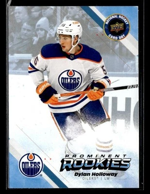 2023 Upper Deck National Hockey Card Day Dylan Holloway #NHCD-10 - Image 1 of 2