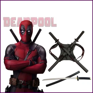 Deadpool Costume Accessories Swords Boys Superhero Deadpool Katana Pu Simulation - Picture 1 of 26