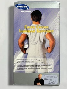 Invacare Criss Cross Lumbar Support Medium/Large (WHITE) #6940 NOS Made in USA - Picture 1 of 11