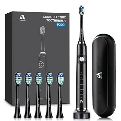 JTF Sonic Electric Toothbrushes for Adults,Sonic Toothbrush with 5 Modes and 2