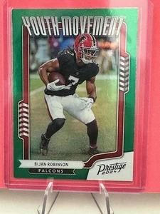 2024 Panini Prestige #YM-BRN Bijan Robinson Youth Movement Xtra Points Green - Picture 1 of 2