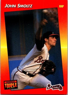 1992 Triple Play #172 John Smoltz - Image 1 of 2
