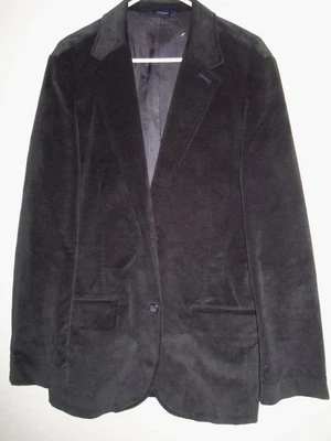 (BA245) BNWOT Gap ULTRA SOFT BRUSHED COTTON / VELOUR BLACK BLAZER - M / 40 - Image 1 of 4