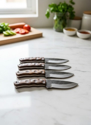 Custom handmade high high corban scandi grind bushcraft knife handle