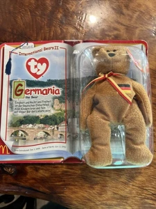 McDonalds Ty Beanie Baby Germania Teenie Bear Retired - Picture 1 of 5