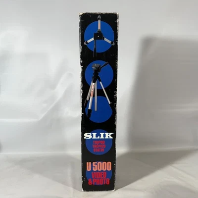 Slik U5000 Trípode Ligero Cámara Foto Video 18" - 45" 1lb 12oz Nuevo Caja Abierta Foto 1 de 4